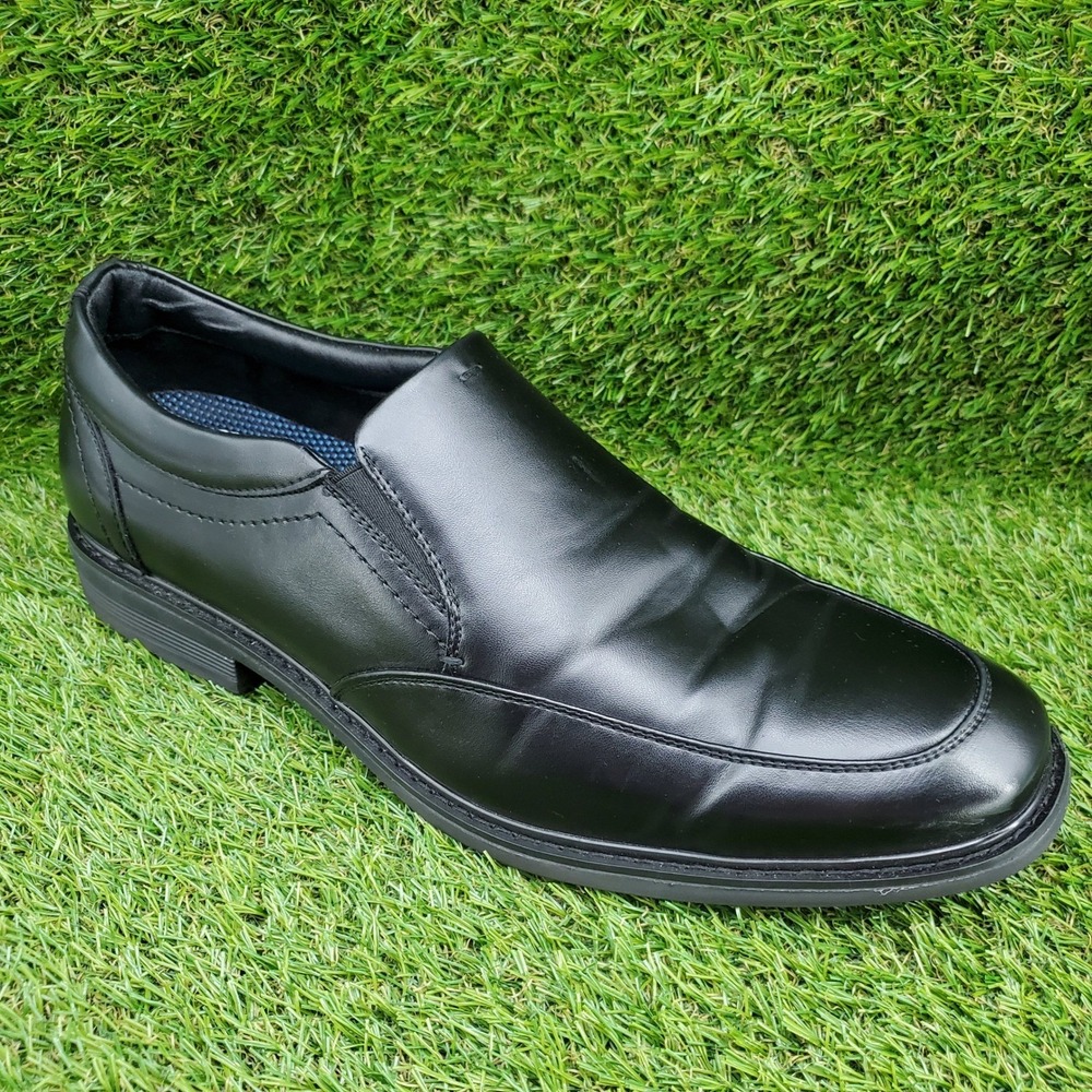 Nunn Bush Jarvis SIZE 12 Men's Moc Toe Slip On Dress Comfort Shoes Black